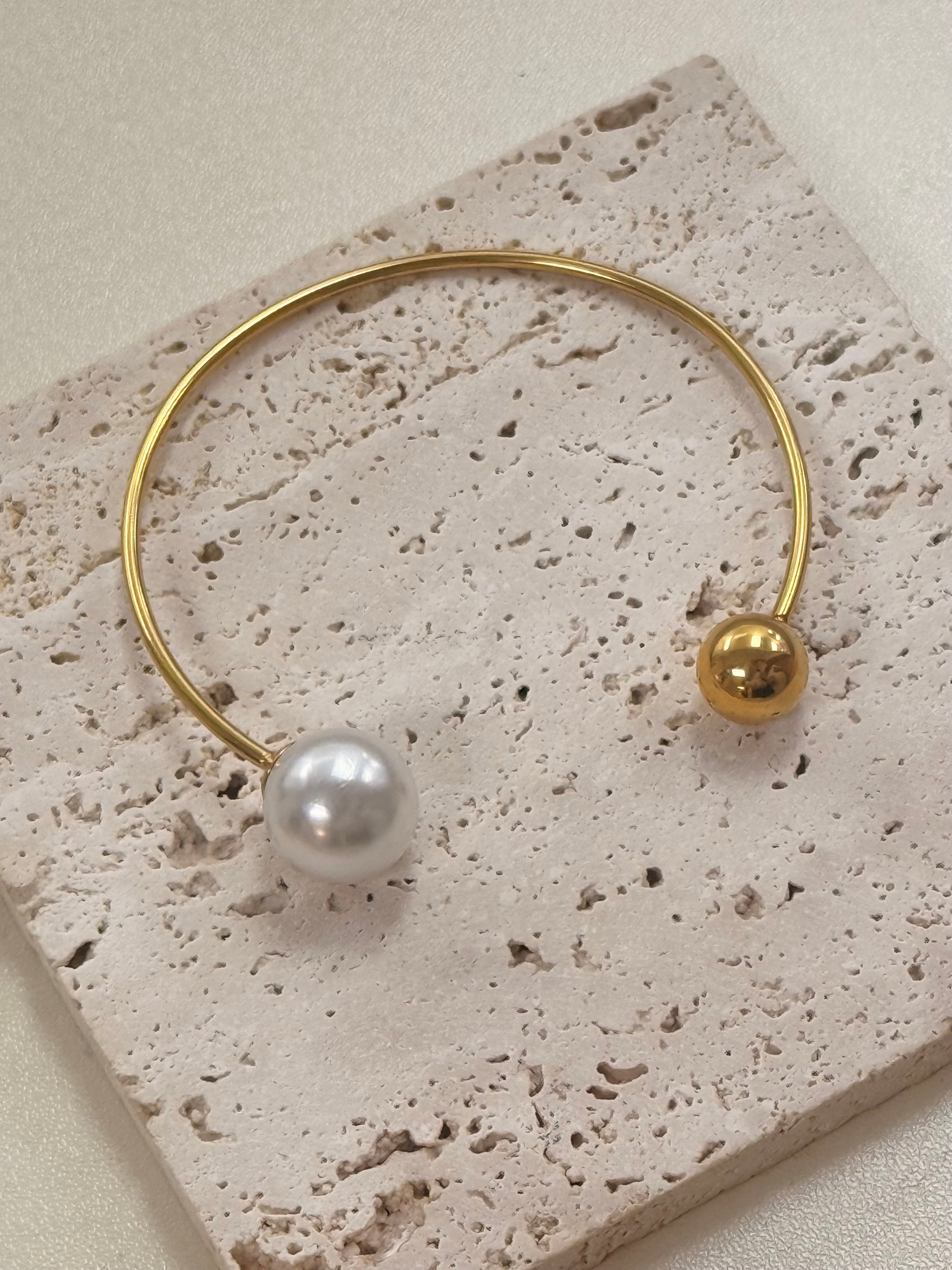 Pearl cuff bracelet
