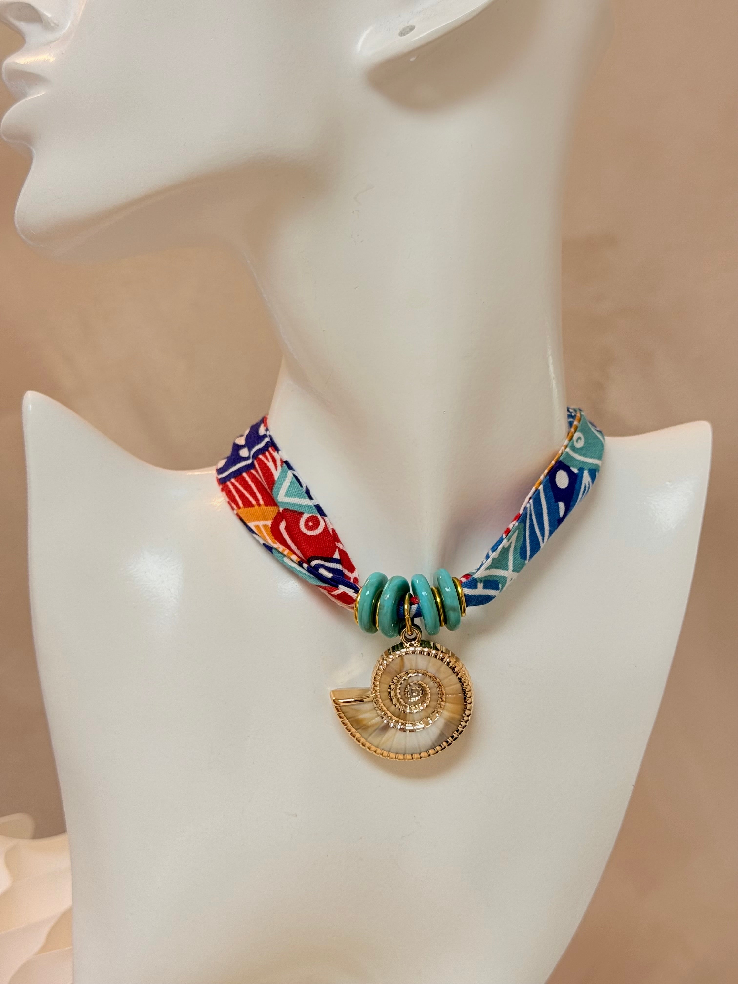 Bandana Snail Necklace