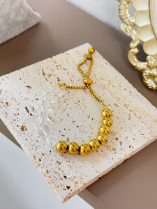 Transparent bead bracelet