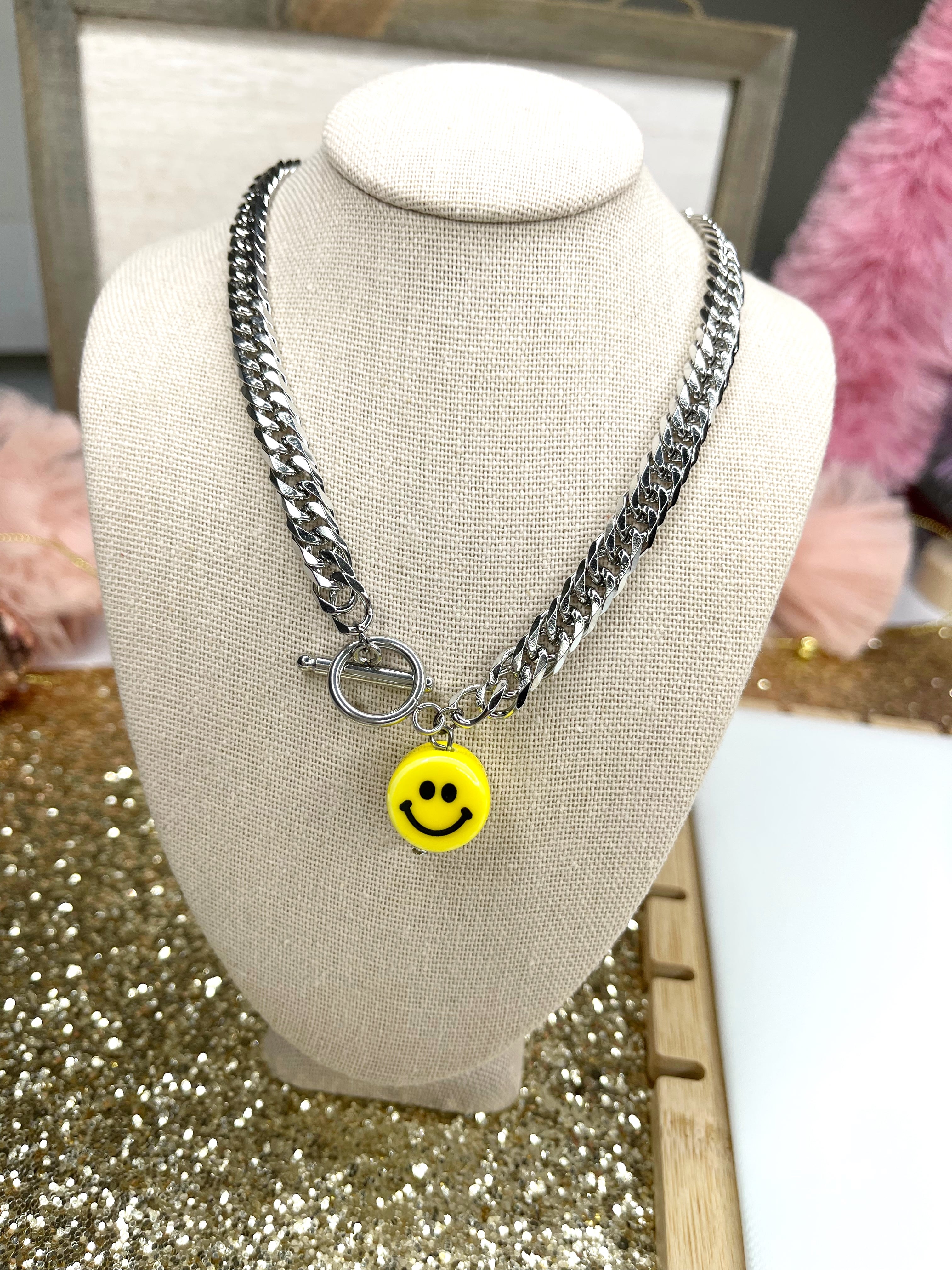 Smiley Face Chain necklace